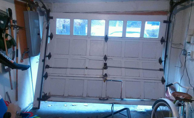 Broken Garage door safety